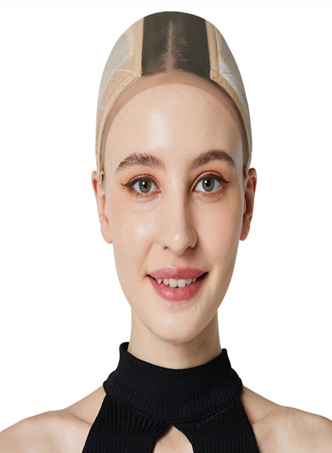 Xiushumyi Lace Wig Cap for Women,Adjustable Wig Grip Cap with Grip Band for Keeping Wigs In Place,Non Slip Caps Make Your Wigs Be Glueless(Nude) - Image 1